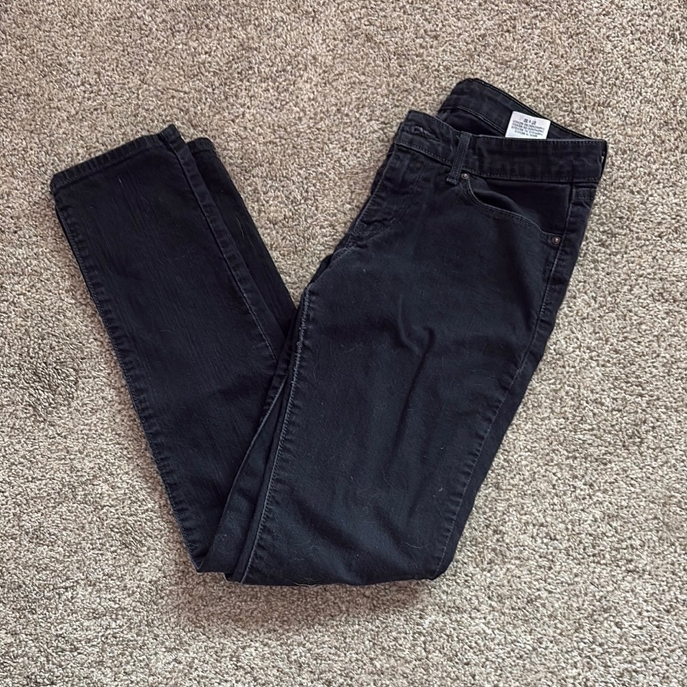 Levi's Women's Straight Leg Black Jeans